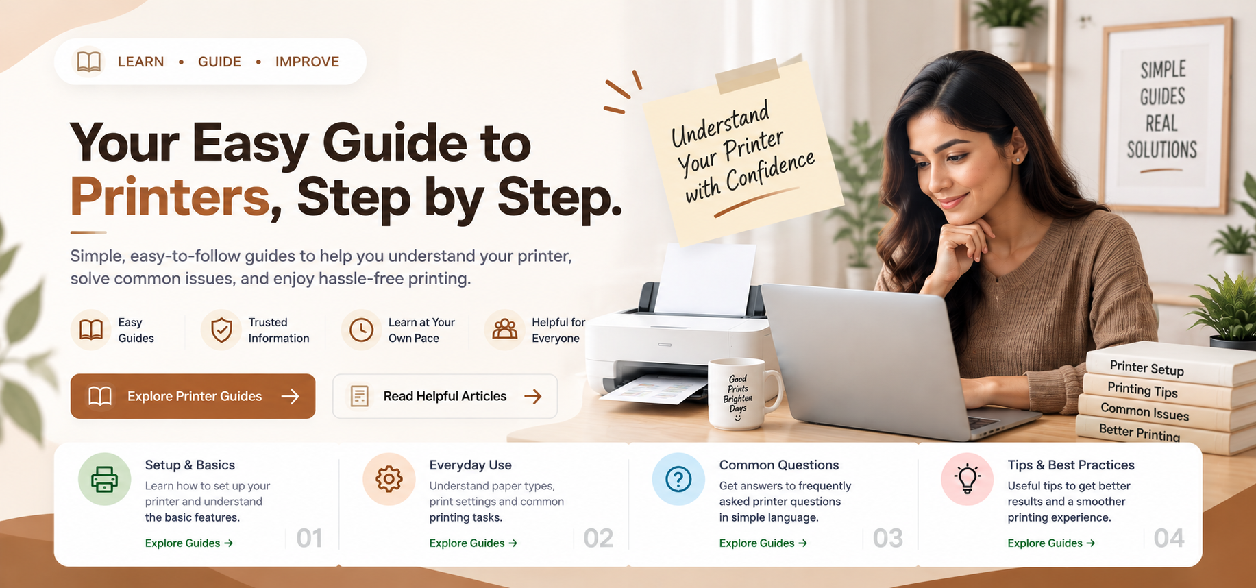 Driver learning and device guide banner
